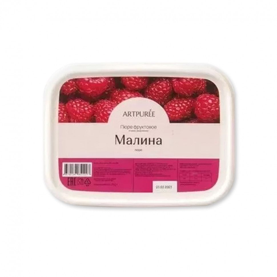 Пюре замороженное, ARTPUREE, малина 10% сахара 1 кг