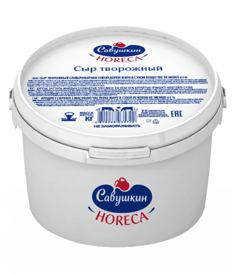 Сыр творожный Савушкин продукт  2,4 кг