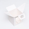 Упаковка для кулича с окном, белая, 15 х 15 х 18 см