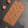 Форма для шоколада силиконовая, Пуговки  20,5 х 10 х 0,7 см