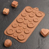 Форма для шоколада силиконовая, Пуговки  20,5 х 10 х 0,7 см