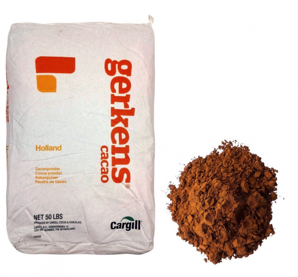 Какао порошок алкализированный, Gerkens, 10-12% (250 гр)